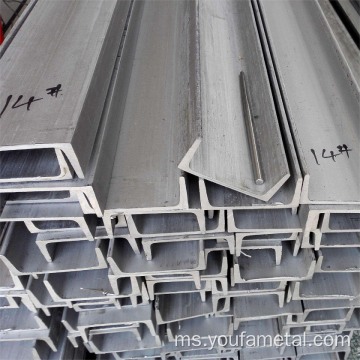 Hot Dip Galvanized Channel Steel u Bentuk bentuk